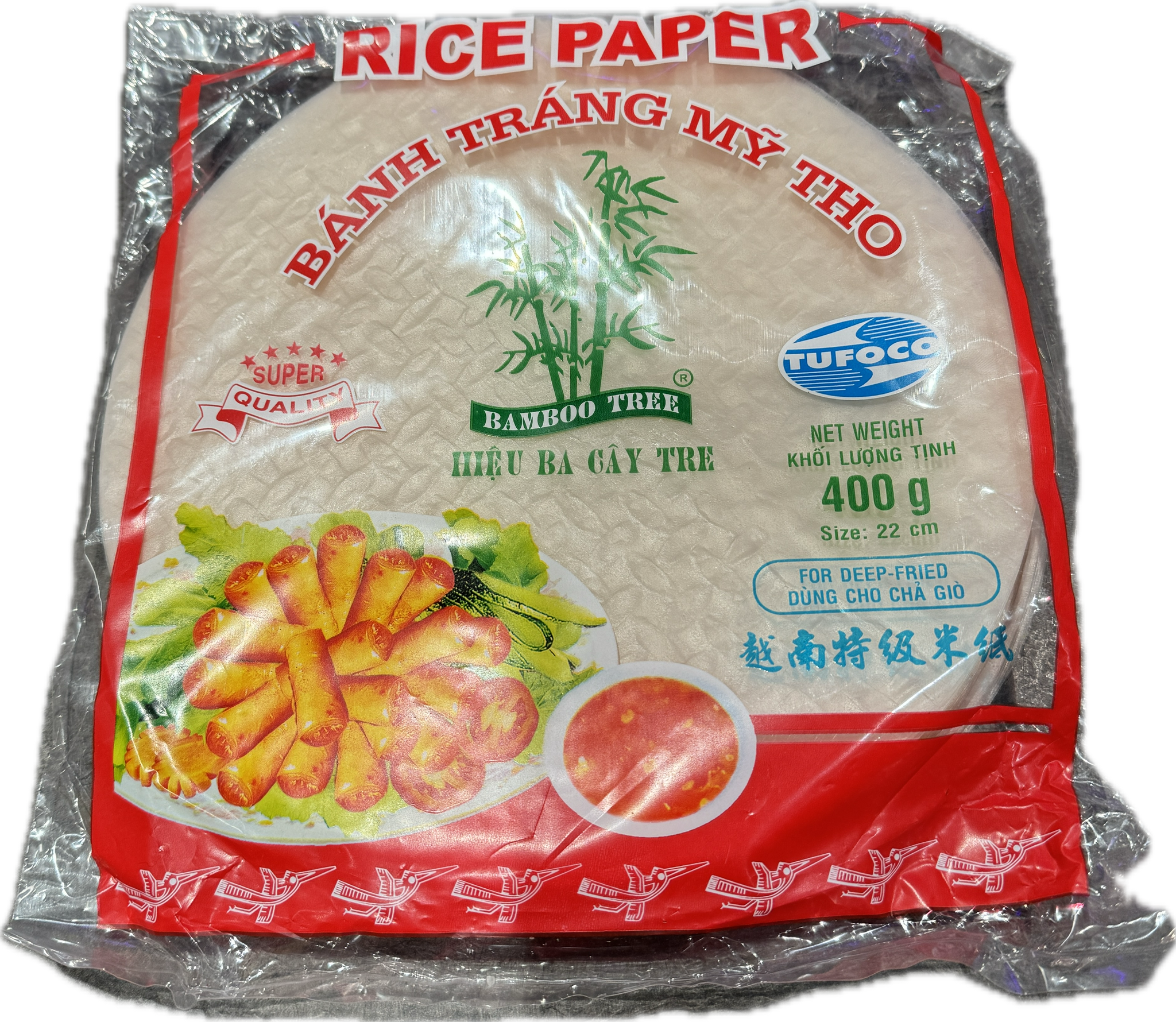 Rice paper 22cm (deep fry)