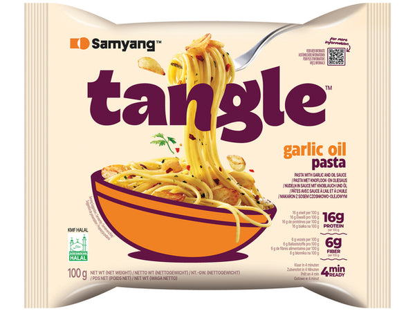 Tangle garlic oil pasta