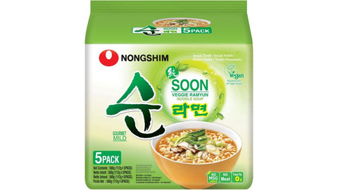 Instantnudeln, Veggie Ramyun, mild Family Pack, 5 x 112 g à Beutel