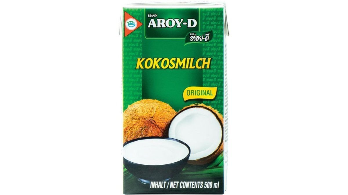 Kokosnussmilch Fettgehalt: ca. 17% - 19%