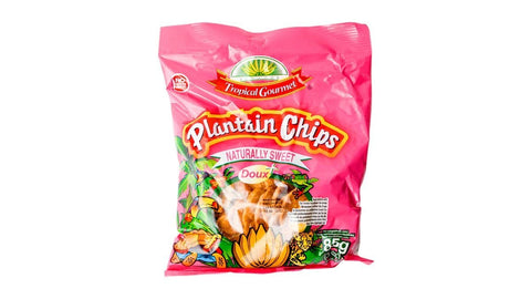 Tropical Gourmet Plantain Chips Naturally Sweet 85g