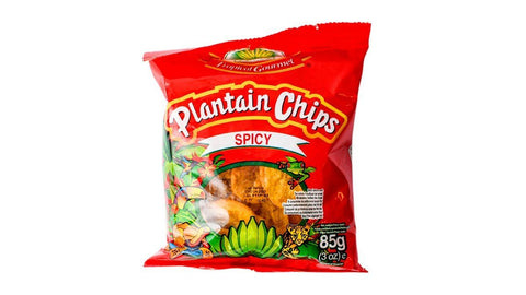 Tropical Gourmet Plantain Chips Naturally Spicy 85g