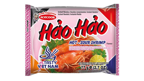 Hao Hao Instant Nudeln Garnelengeschmack scharf-sauer 77g