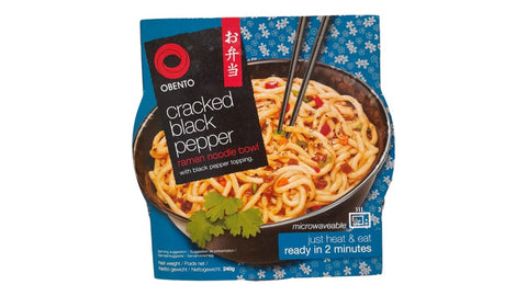 Obento Cracked Black Pepper Ramen Noodle Bowl