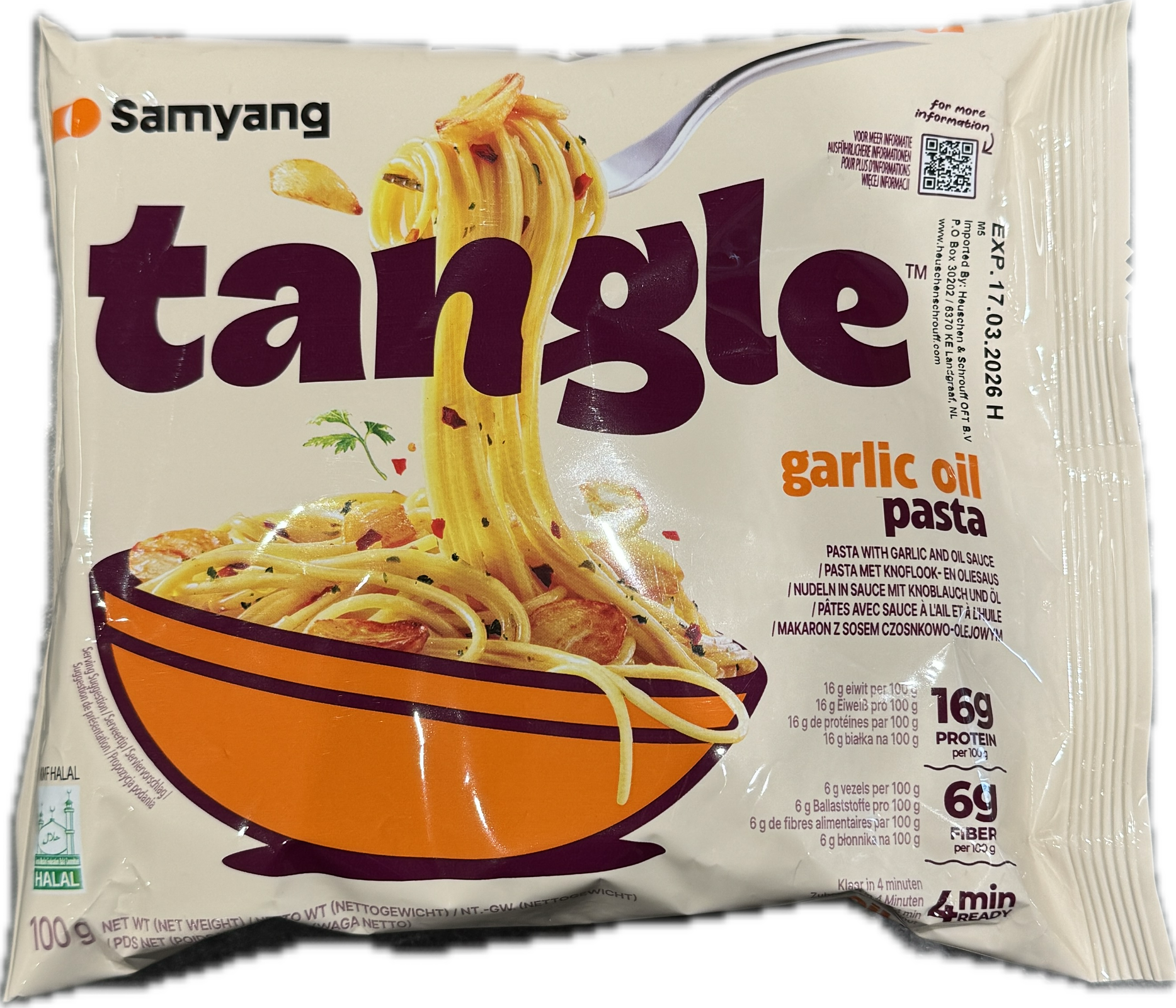 Tangle garlic oil pasta
