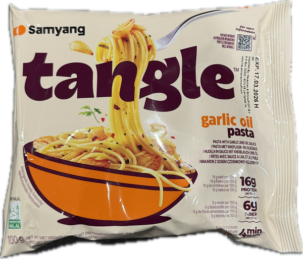 Tangle garlic oil pasta