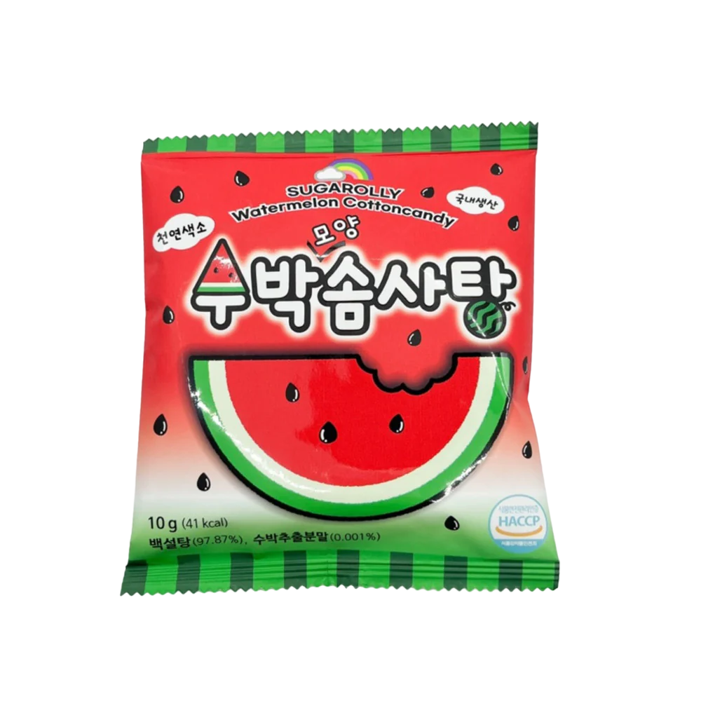 Sugarolly Wassermelonen Zuckerwatte