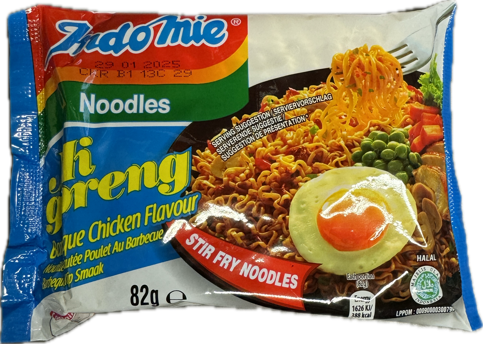 Mi goreng Bbq chicken