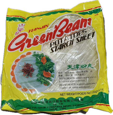 Green bean potato starch sheets