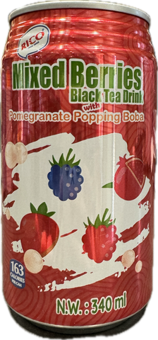 Berry popping Bubble Tea