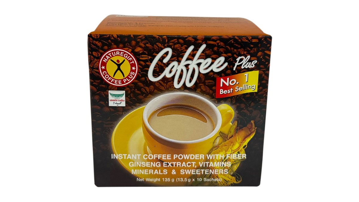 Coffee Plus Instant Coffee mit Ginseng Extrakt 135g