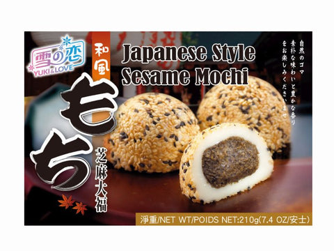 Mochi Sesam (Japanische Reiskuchen), 210 G