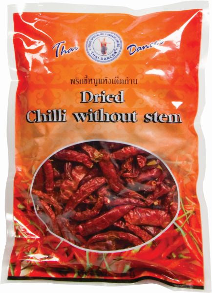 Getrocknete Chilischoten ohne Stiel, 75 G